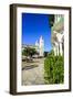 Town Square of Puerto Plata with Cathedral of St. Philip the Apostle-Michael-Framed Photographic Print