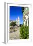 Town Square of Puerto Plata with Cathedral of St. Philip the Apostle-Michael-Framed Photographic Print