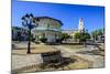 Town Square of Puerto Plata with Cathedral of St. Philip the Apostle-Michael Runkel-Mounted Photographic Print