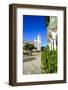Town Square of Puerto Plata with Cathedral of St. Philip the Apostle-Michael-Framed Photographic Print