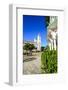 Town Square of Puerto Plata with Cathedral of St. Philip the Apostle-Michael-Framed Photographic Print