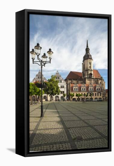 Town Square, St. Wenceslas Parish Church, Naumburg, Saxony-Anhalt, Germany, Europe-James Emmerson-Framed Stretched Canvas