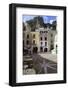 Town Square with Restaurant Tables and Colourful Buildings-Eleanor Scriven-Framed Photographic Print