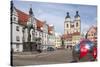 Town Square with Stadtkirke and Town Hall, Lutherstadt Wittenberg, Saxony-Anhalt, Germany, Europe-James Emmerson-Stretched Canvas