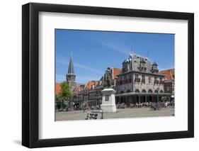 Town Square with Statue of Jan Pieterszoon Coen, Dutch East India Company, Hoorn, Holland, Europe-James Emmerson-Framed Photographic Print