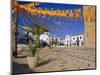 Town Square with Streamers in Regional Colours, Altea, Alicante, Valencia, Spain, Europe-Ruth Tomlinson-Mounted Photographic Print