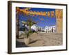 Town Square with Streamers in Regional Colours, Altea, Alicante, Valencia, Spain, Europe-Ruth Tomlinson-Framed Photographic Print