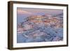 Town Uummannaq during winter in northern West Greenland beyond the Arctic Circle.-Martin Zwick-Framed Photographic Print