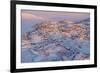 Town Uummannaq during winter in northern West Greenland beyond the Arctic Circle.-Martin Zwick-Framed Photographic Print