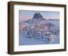 Town Uummannaq during winter in northern West Greenland beyond the Arctic Circle.-Martin Zwick-Framed Photographic Print