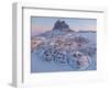 Town Uummannaq during winter in northern West Greenland beyond the Arctic Circle.-Martin Zwick-Framed Photographic Print