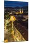 Town View and Rooftops at Dusk, Graz, Austria-Peter Adams-Mounted Photographic Print