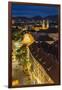 Town View and Rooftops at Dusk, Graz, Austria-Peter Adams-Framed Photographic Print