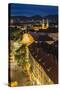 Town View and Rooftops at Dusk, Graz, Austria-Peter Adams-Stretched Canvas