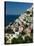 Town View from Amalfi Coast Road, Positano, Amalfi, Campania, Italy-Walter Bibikow-Stretched Canvas