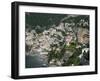 Town View from Amalfi Coast Road, Positano, Amalfi, Campania, Italy-Walter Bibikow-Framed Photographic Print