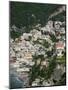 Town View from Amalfi Coast Road, Positano, Amalfi, Campania, Italy-Walter Bibikow-Mounted Photographic Print