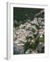 Town View from Amalfi Coast Road, Positano, Amalfi, Campania, Italy-Walter Bibikow-Framed Photographic Print