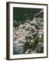 Town View from Amalfi Coast Road, Positano, Amalfi, Campania, Italy-Walter Bibikow-Framed Photographic Print