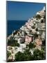 Town View from Amalfi Coast Road, Positano, Amalfi, Campania, Italy-Walter Bibikow-Mounted Photographic Print