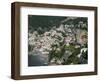 Town View from Amalfi Coast Road, Positano, Amalfi, Campania, Italy-Walter Bibikow-Framed Photographic Print