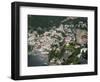 Town View from Amalfi Coast Road, Positano, Amalfi, Campania, Italy-Walter Bibikow-Framed Photographic Print