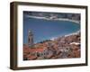 Town View from Castelo, Riviera Di Ponente, Noli, Liguria, Portofino, Italy-Walter Bibikow-Framed Photographic Print