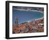 Town View from Castelo, Riviera Di Ponente, Noli, Liguria, Portofino, Italy-Walter Bibikow-Framed Photographic Print