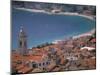 Town View from Castelo, Riviera Di Ponente, Noli, Liguria, Portofino, Italy-Walter Bibikow-Mounted Photographic Print