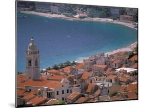 Town View from Castelo, Riviera Di Ponente, Noli, Liguria, Portofino, Italy-Walter Bibikow-Mounted Photographic Print