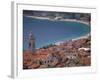 Town View from Castelo, Riviera Di Ponente, Noli, Liguria, Portofino, Italy-Walter Bibikow-Framed Photographic Print