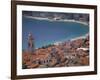 Town View from Castelo, Riviera Di Ponente, Noli, Liguria, Portofino, Italy-Walter Bibikow-Framed Photographic Print