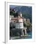 Town View from Coast Road, Amalfi, Campania, Italy-Walter Bibikow-Framed Premium Photographic Print