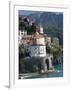 Town View from Coast Road, Amalfi, Campania, Italy-Walter Bibikow-Framed Photographic Print