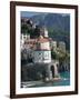 Town View from Coast Road, Amalfi, Campania, Italy-Walter Bibikow-Framed Photographic Print