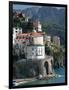 Town View from Coast Road, Amalfi, Campania, Italy-Walter Bibikow-Framed Photographic Print