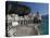 Town View from Coast Road, Amalfi, Campania, Italy-Walter Bibikow-Stretched Canvas