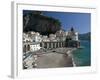 Town View from Coast Road, Amalfi, Campania, Italy-Walter Bibikow-Framed Photographic Print