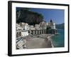 Town View from Coast Road, Amalfi, Campania, Italy-Walter Bibikow-Framed Photographic Print