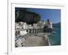 Town View from Coast Road, Amalfi, Campania, Italy-Walter Bibikow-Framed Photographic Print