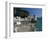 Town View from Coast Road, Amalfi, Campania, Italy-Walter Bibikow-Framed Photographic Print
