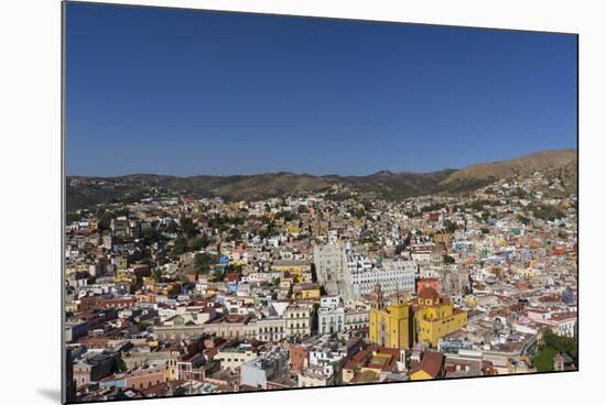 Town view from funicular, Guanajuato, UNESCO World Heritage Site, Mexico, North America-Peter Groenendijk-Mounted Photographic Print