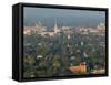 Town View from Grandad Bluff, La Crosse, Wisconsin-Walter Bibikow-Framed Stretched Canvas