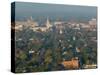 Town View from Grandad Bluff, La Crosse, Wisconsin-Walter Bibikow-Stretched Canvas