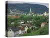 Town View from Kristiansten Festung Fortress, Trondheim, Norway-Walter Bibikow-Stretched Canvas