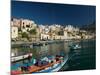 Town View from Port, Castellamare del Golfo, Scopello, Sicily, Italy-Walter Bibikow-Mounted Photographic Print