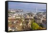 Town view from St. Peter's Cathedral, Geneva, Switzerland, Europe-John Guidi-Framed Stretched Canvas