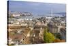Town view from St. Peter's Cathedral, Geneva, Switzerland, Europe-John Guidi-Stretched Canvas