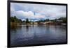 Town view, Gustavsfors, on Lelång Lake, Dalsland, Sweden-Andrea Lang-Framed Photographic Print