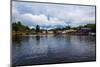 Town view, Gustavsfors, on Lelång Lake, Dalsland, Sweden-Andrea Lang-Mounted Photographic Print